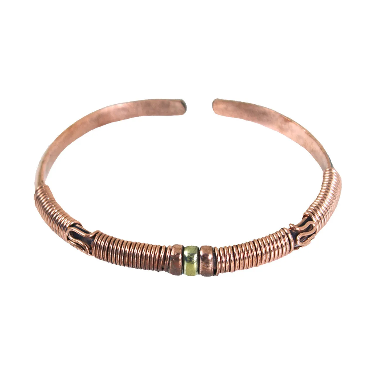 Unisex Kenyan Metal Twist Bracelets