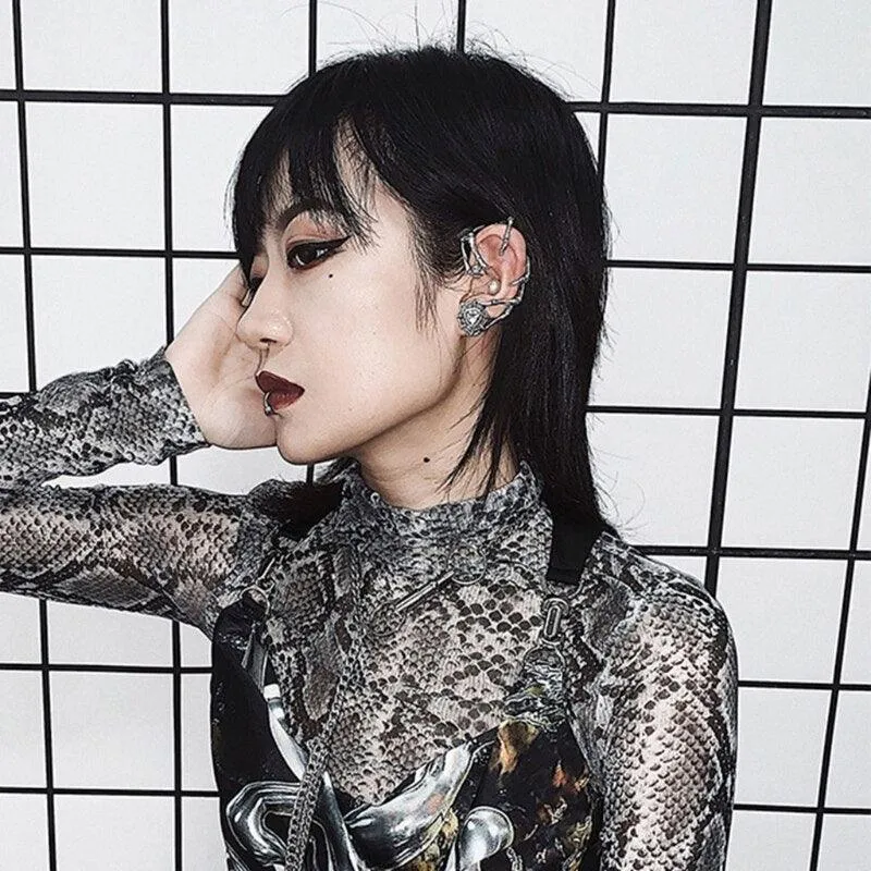 Unleash Your Temptation with the Beauty of Retro Vintage Gothic Metal Ear Cuff Clip Wrap Earring