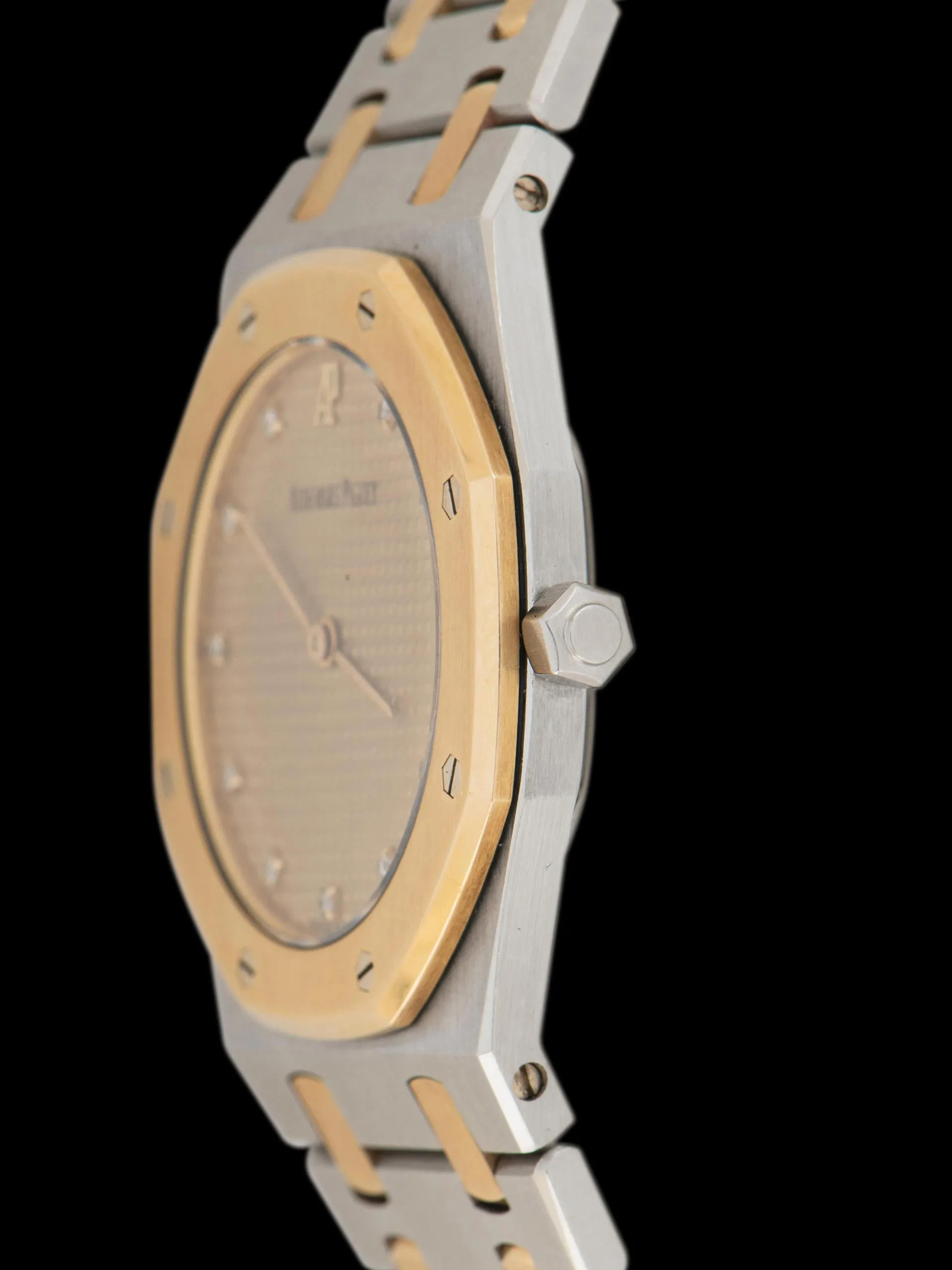 *Unpolished* 1990s Audemars Piguet Royal Oak Two-Tone (Ref. 56303SA) Champagne Diamond Dial