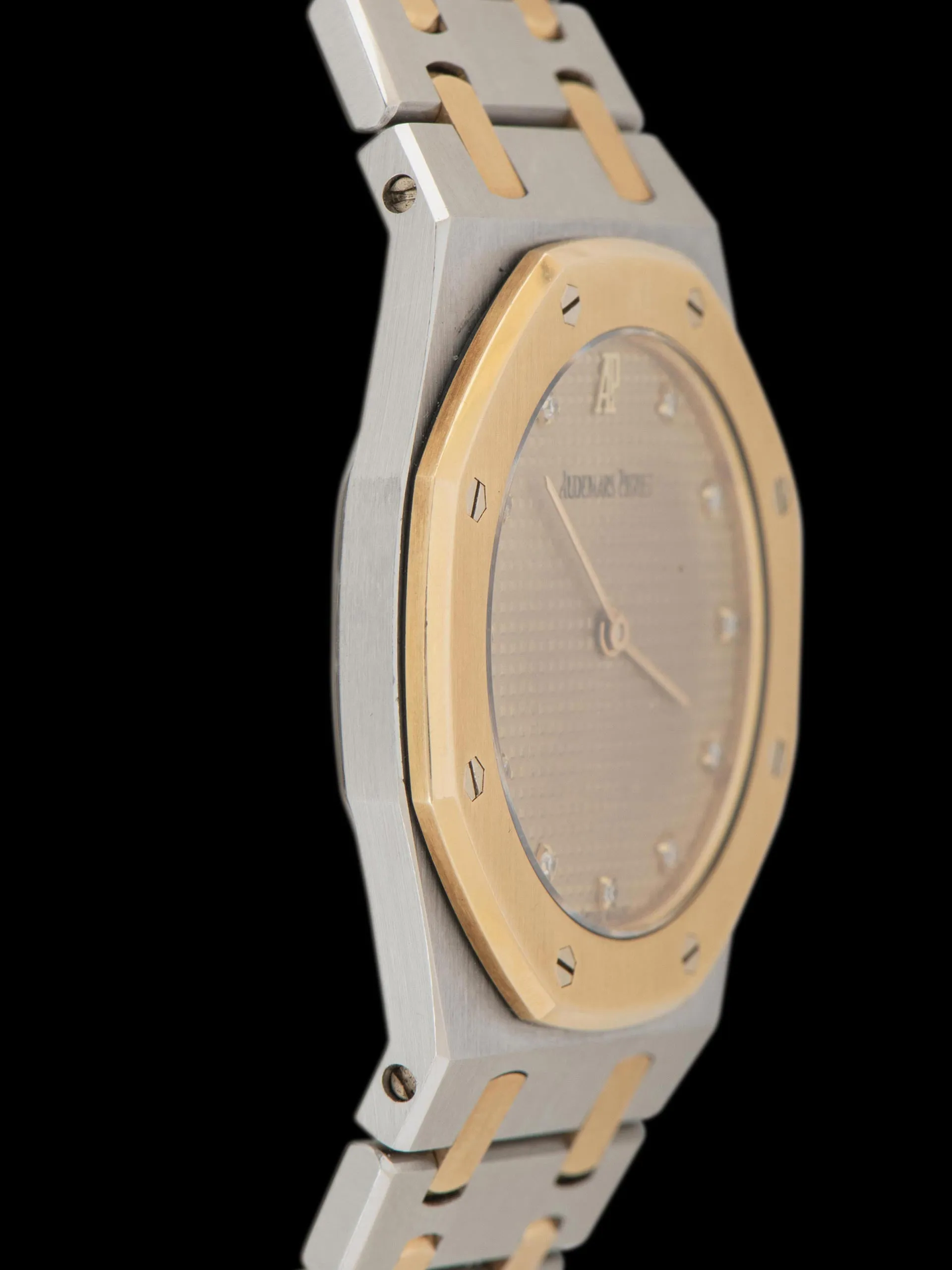 *Unpolished* 1990s Audemars Piguet Royal Oak Two-Tone (Ref. 56303SA) Champagne Diamond Dial