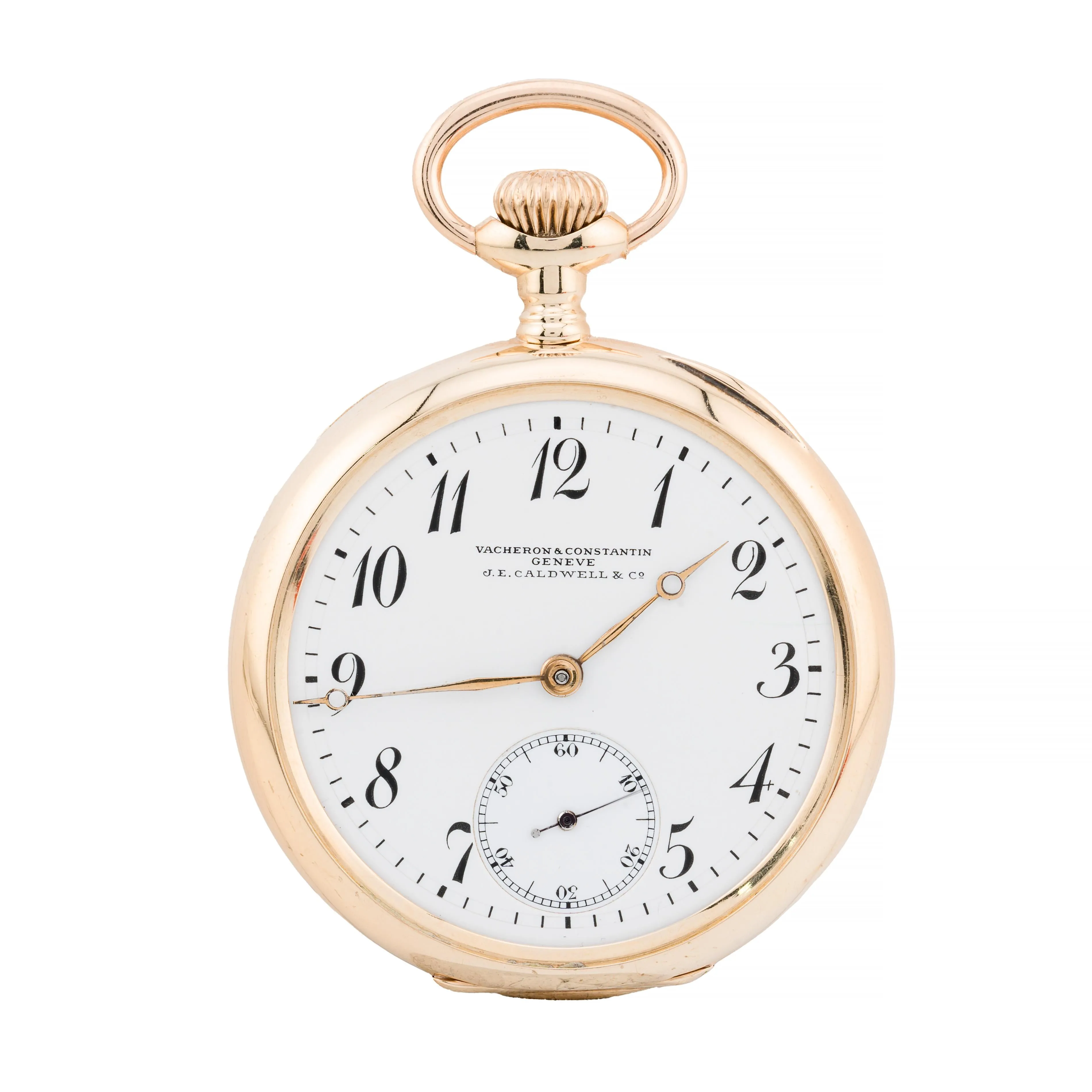 Vacheron & Constantin Geneve Pocket Watch Retailed by JE Caldwell 14 Karat Gold