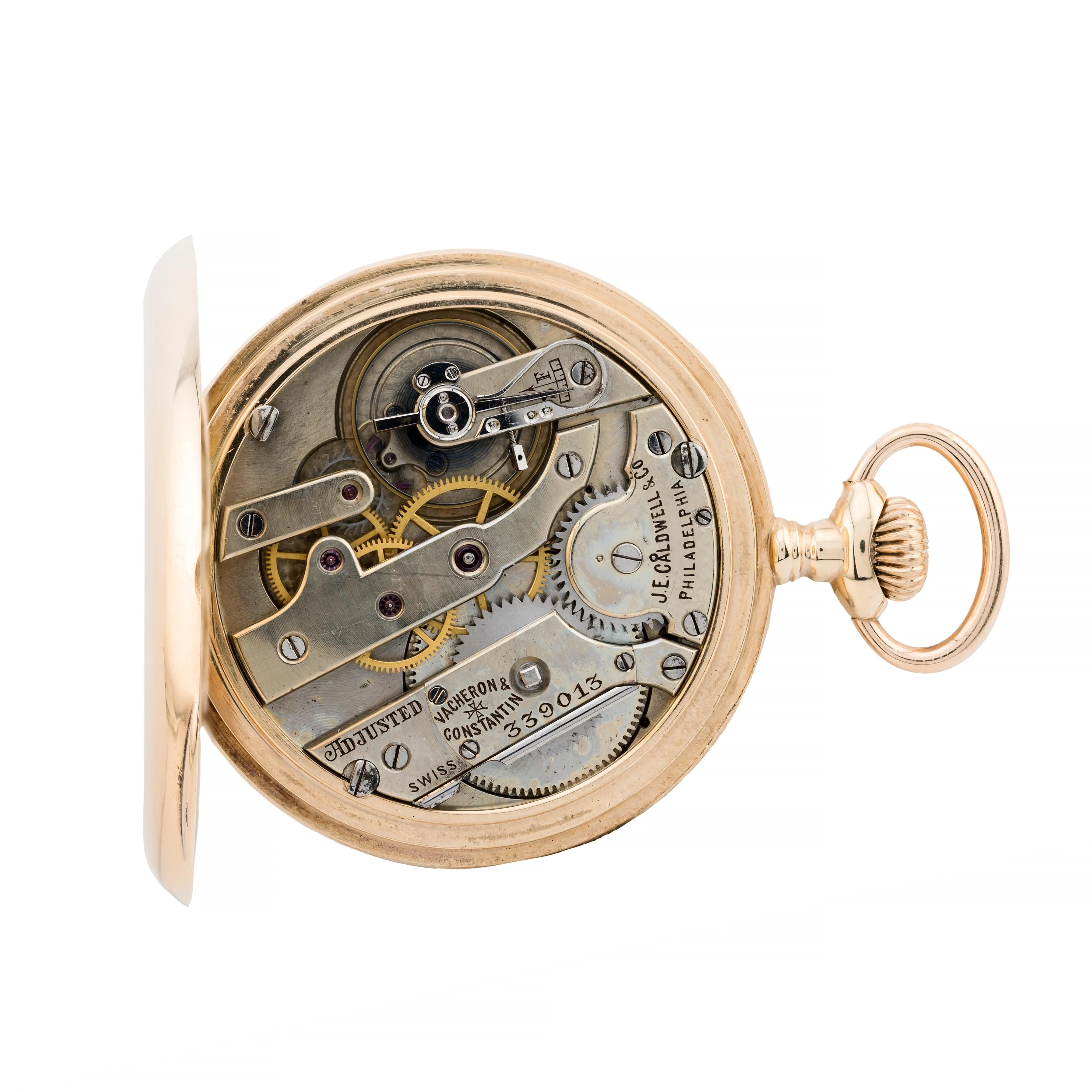 Vacheron & Constantin Geneve Pocket Watch Retailed by JE Caldwell 14 Karat Gold