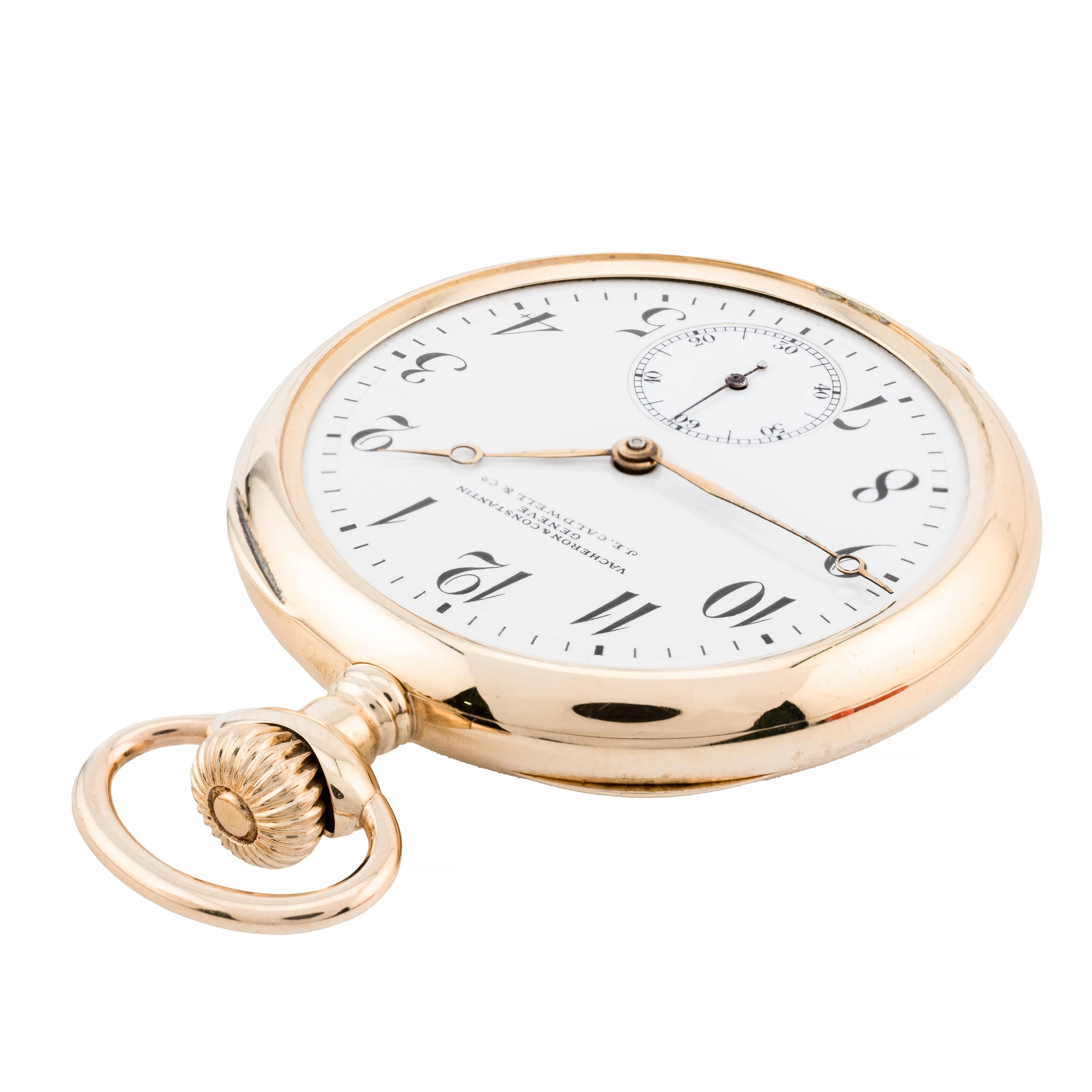 Vacheron & Constantin Geneve Pocket Watch Retailed by JE Caldwell 14 Karat Gold