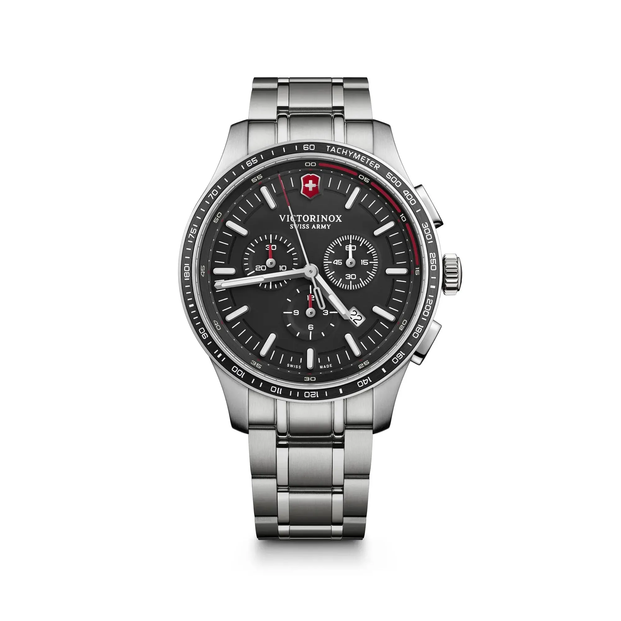 Victorinox Alliance Sport Chronograph 44 Black Dial Men's Watch