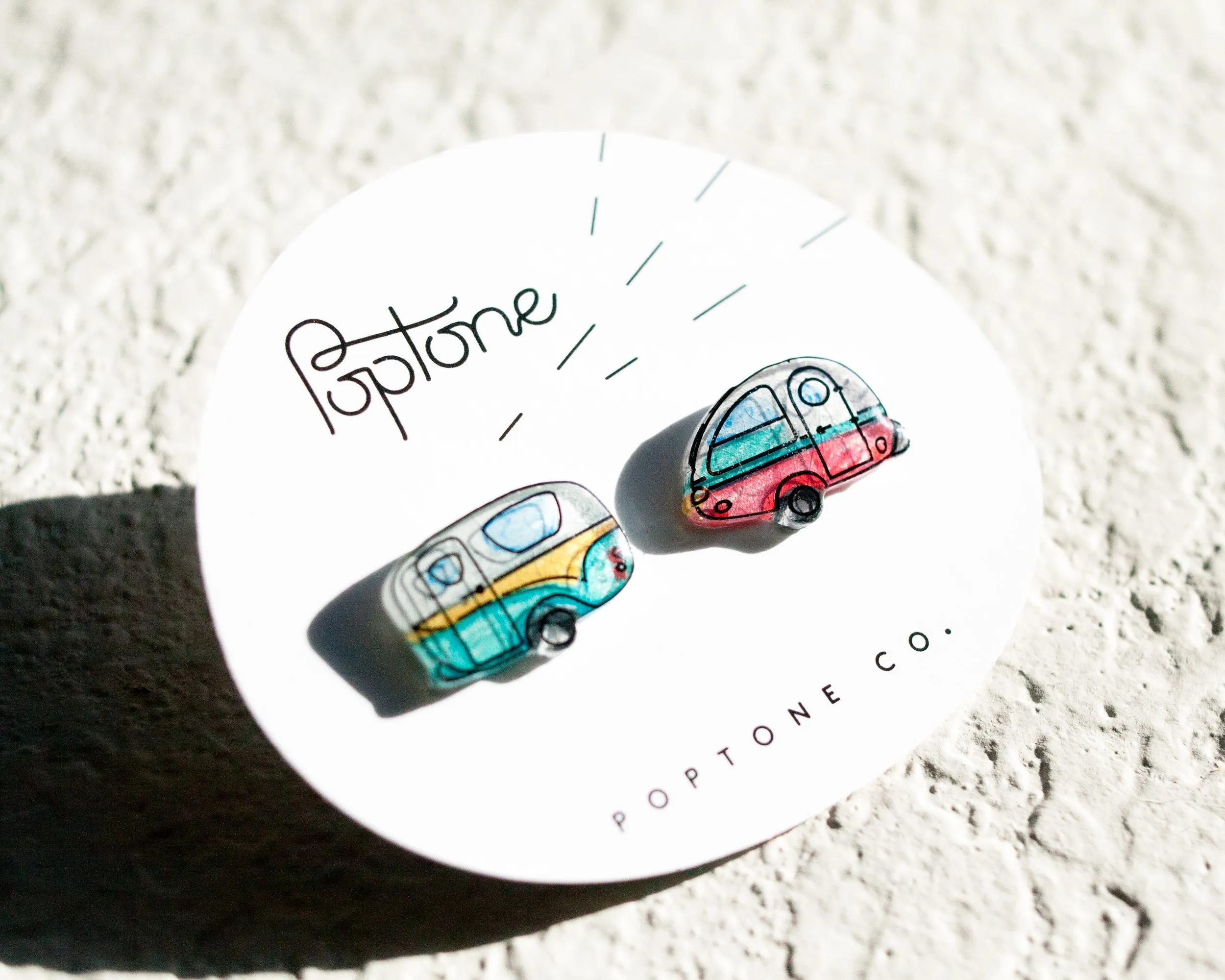 Vintage Camper Stud Earrings