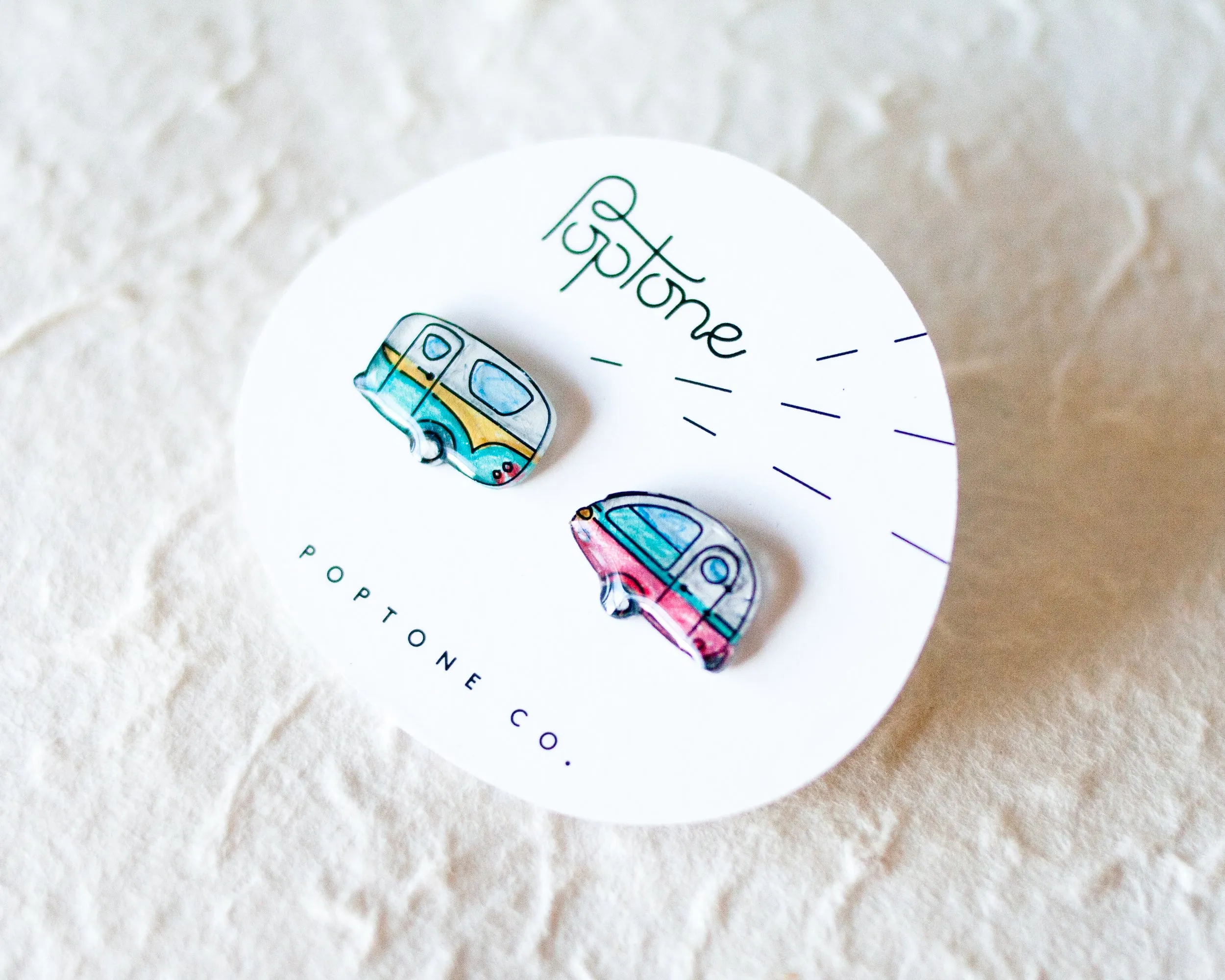 Vintage Camper Stud Earrings