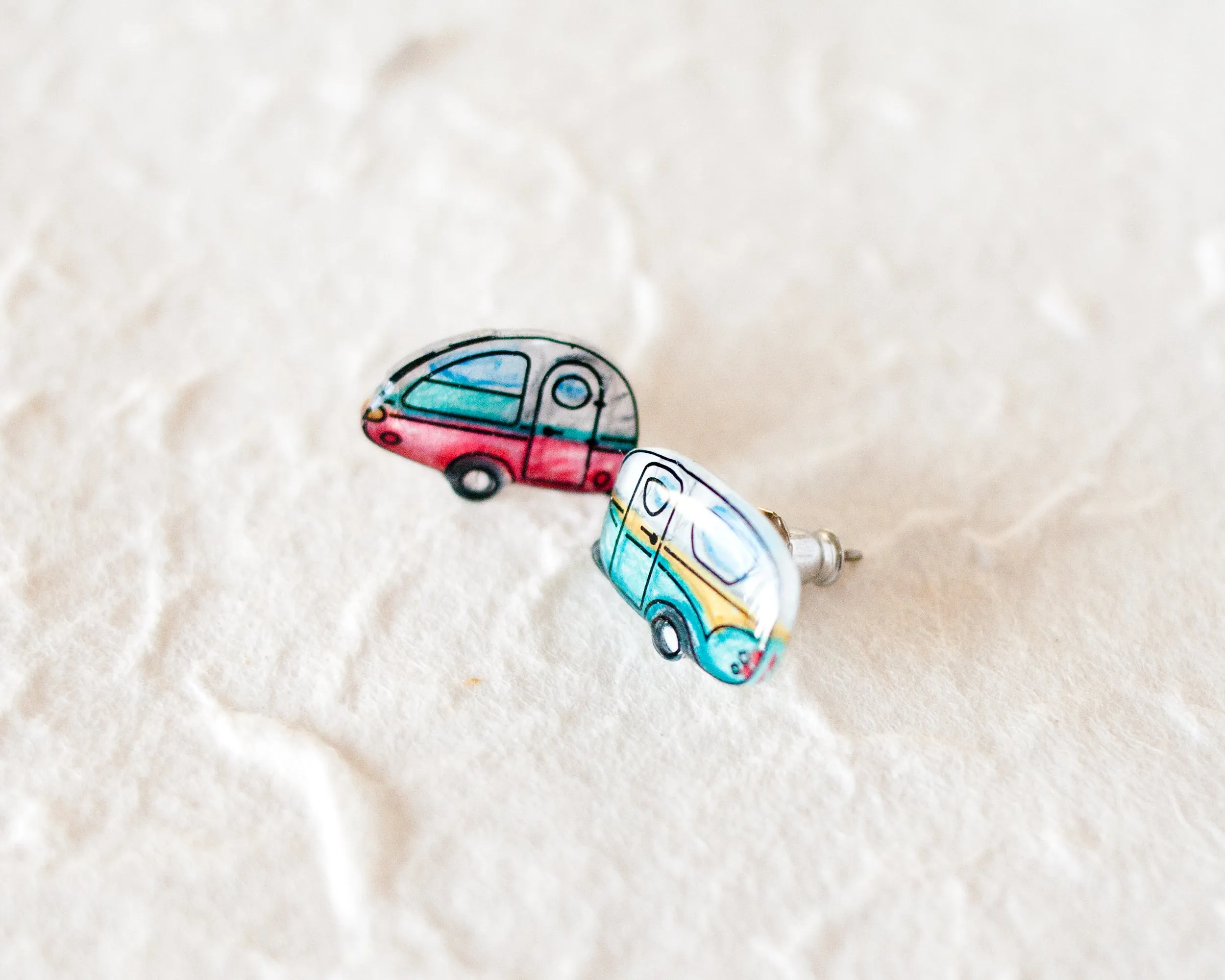 Vintage Camper Stud Earrings