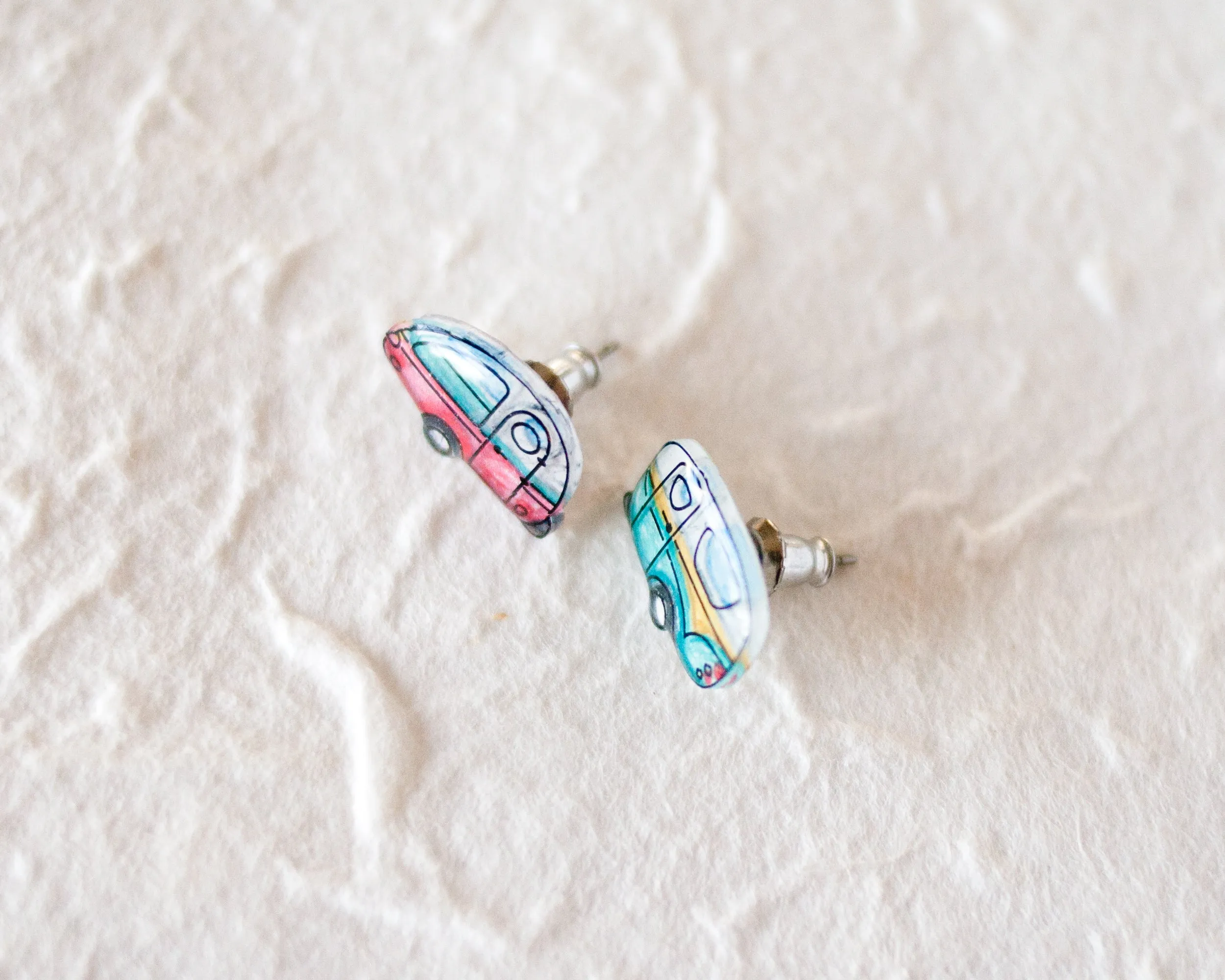 Vintage Camper Stud Earrings