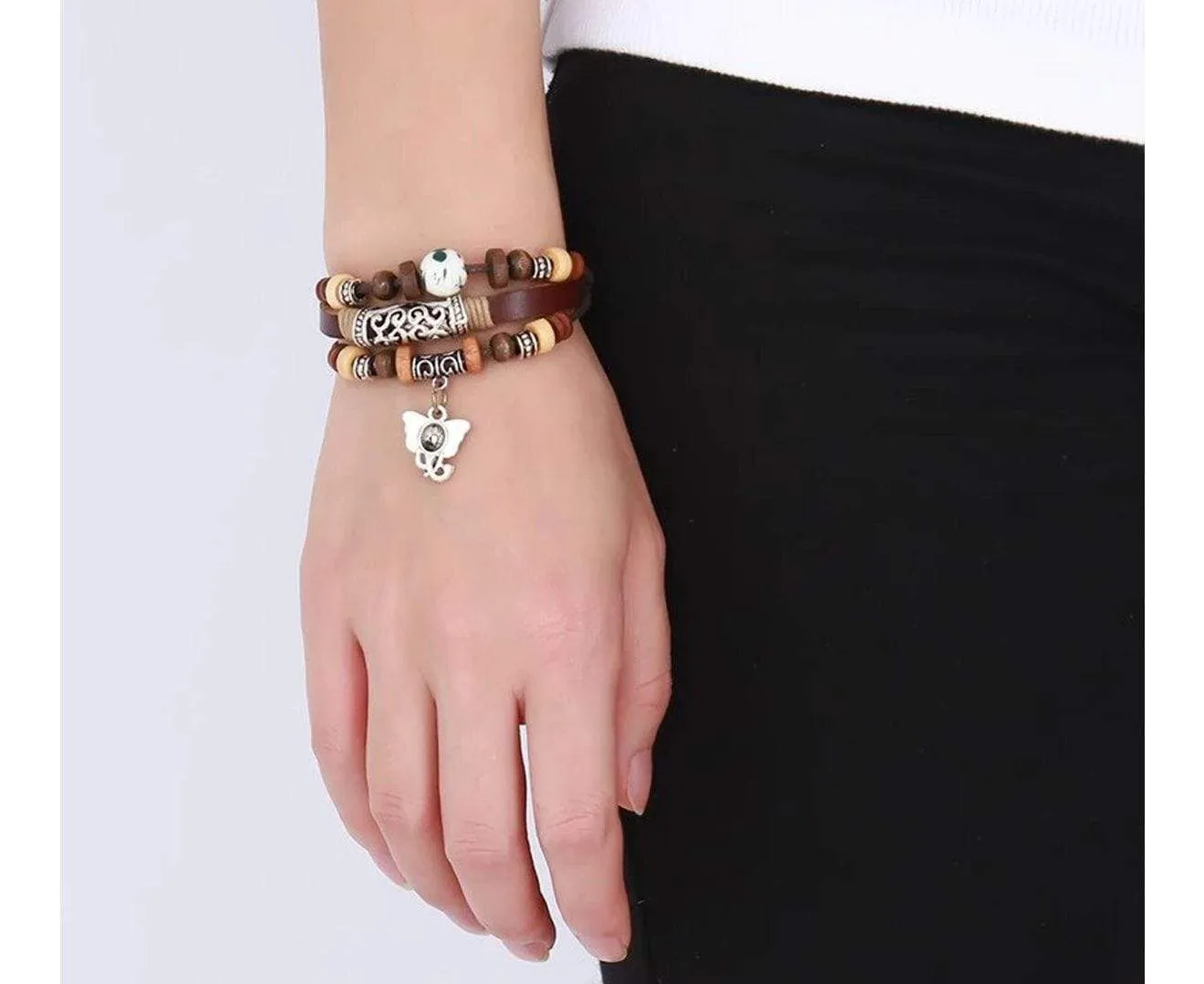 Vintage Genuine Leather Bracelet for Men and Women