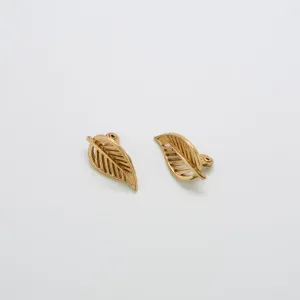 Vintage Monet Gold Leaf Earrings