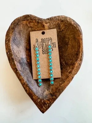 Western Acrylic Stone Bar Dangle Earrings