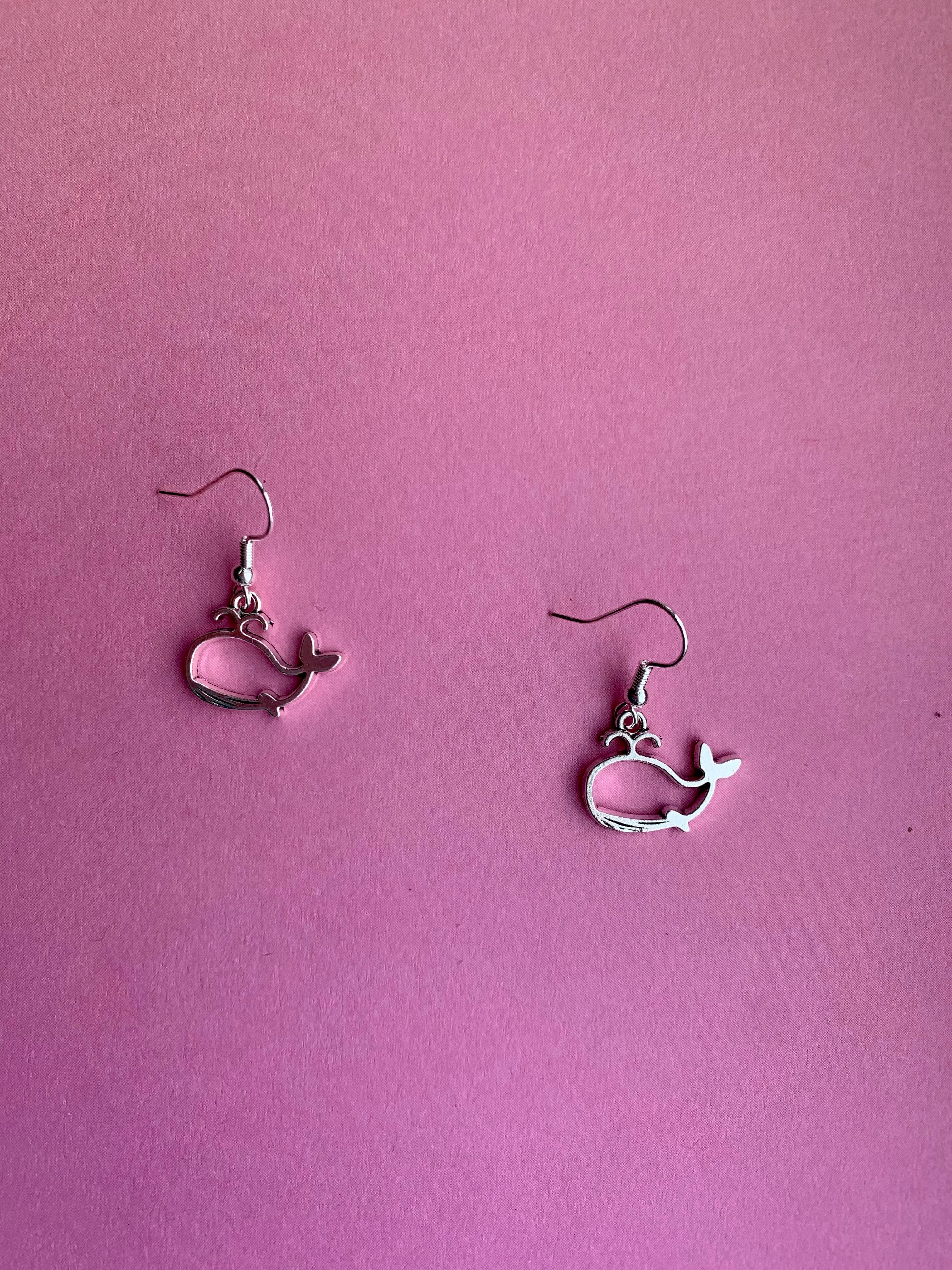 Whale Outline Earrings
