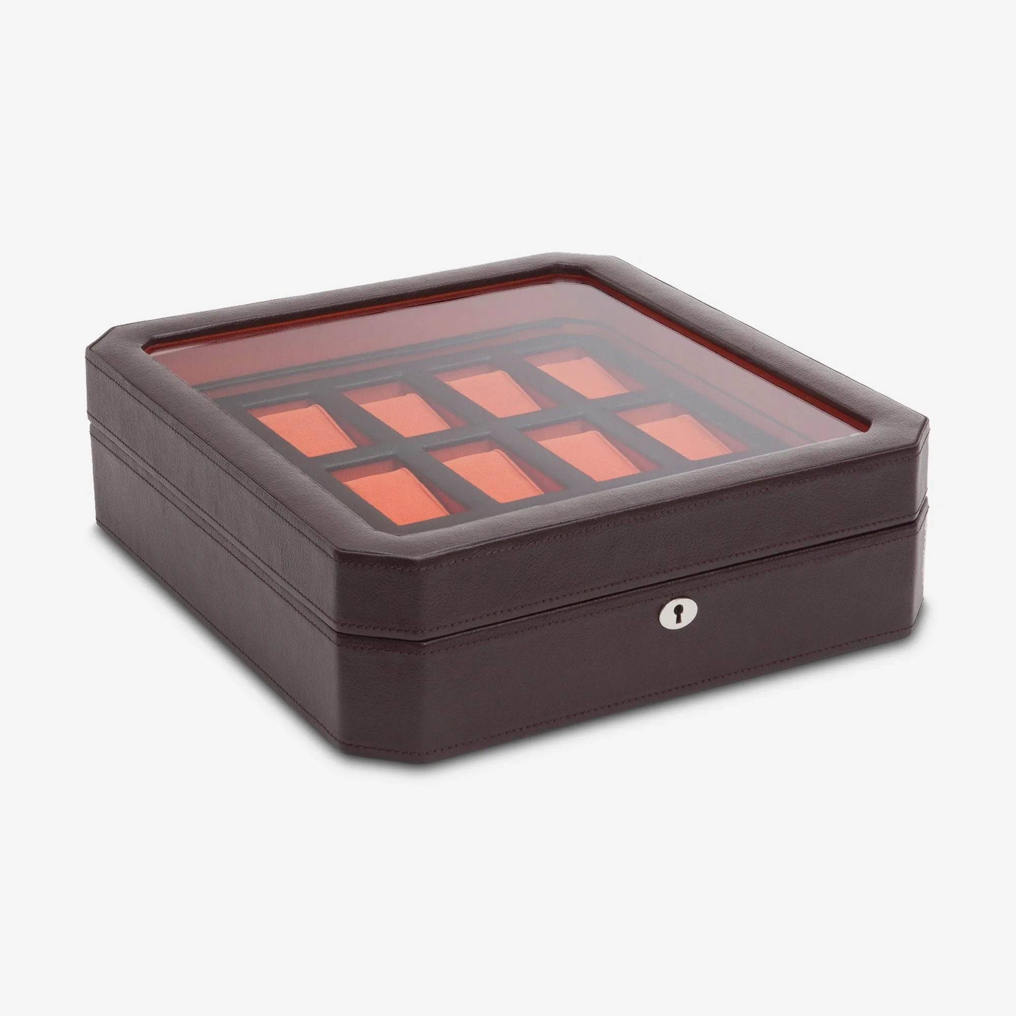 Wolf 1834 Windsor Brown Leather 15 Piece Watch Box 458506