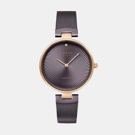 Women's Brown Analog Stainless Steel Watch V256LXVNMN
