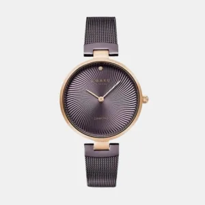 Women's Brown Analog Stainless Steel Watch V256LXVNMN