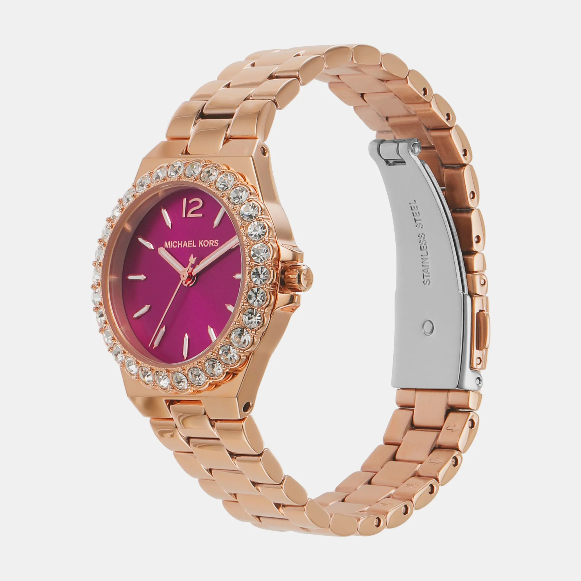 Women's Lennox Three-Hand Rose Gold-Tone Stainless Steel Watch MK7396
