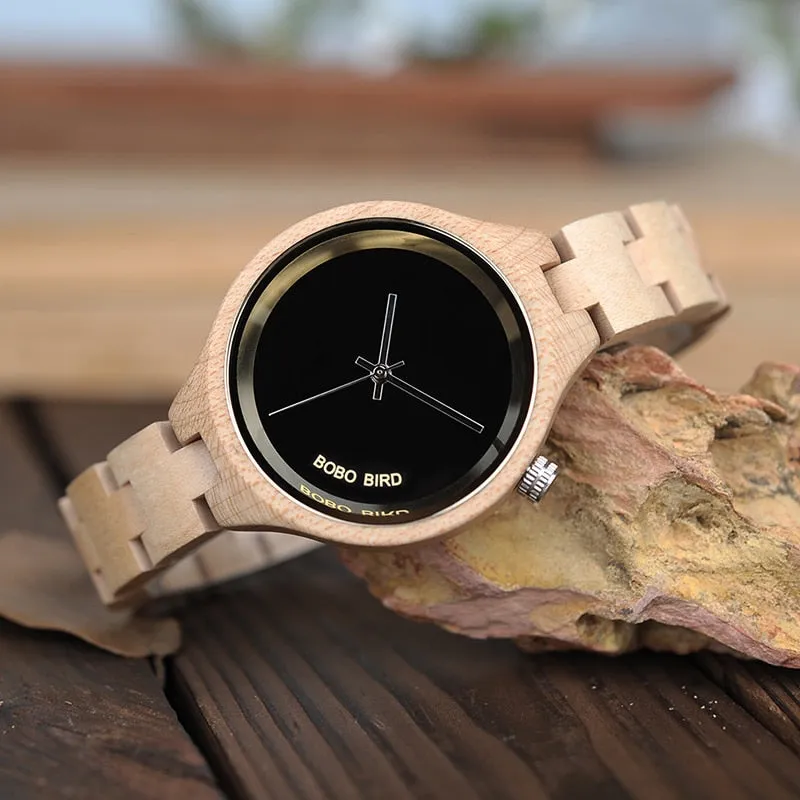 Women's Minimalist Wooden Watch