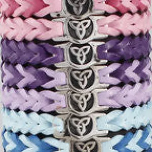 Wristband Leather Trinity Knot