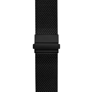 Xeric 20mm Black PVD Mesh Bracelet with Deployant Clasp