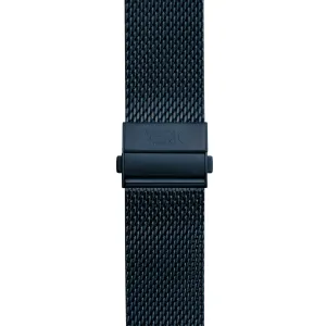 Xeric 22mm Blue PVD Mesh Bracelet with Deployant Clasp