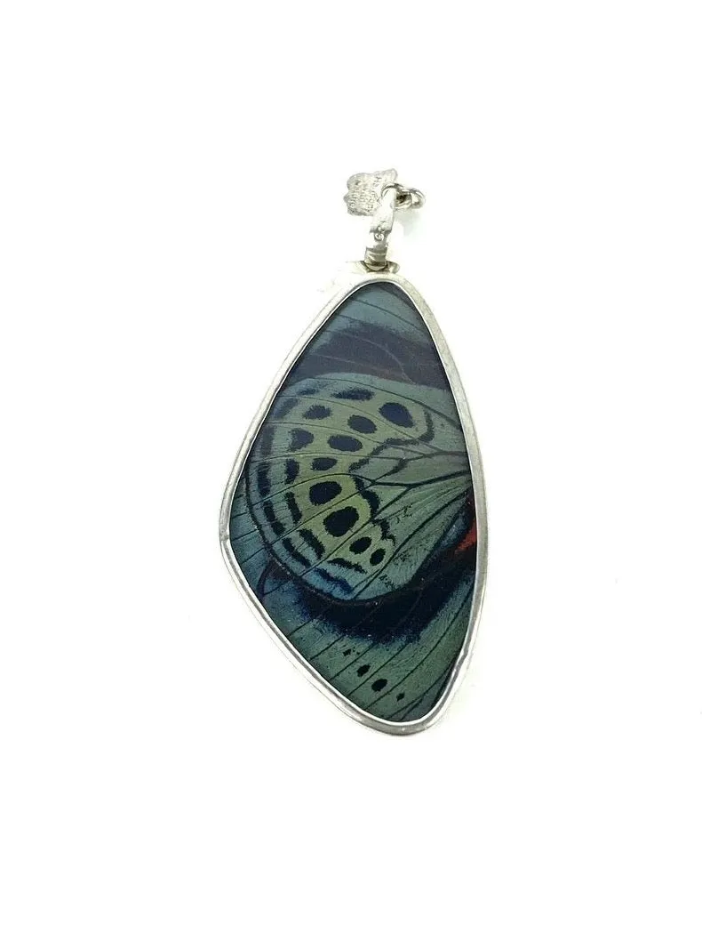 Yolanda Ormachea Large Butterfly Wing Pendant