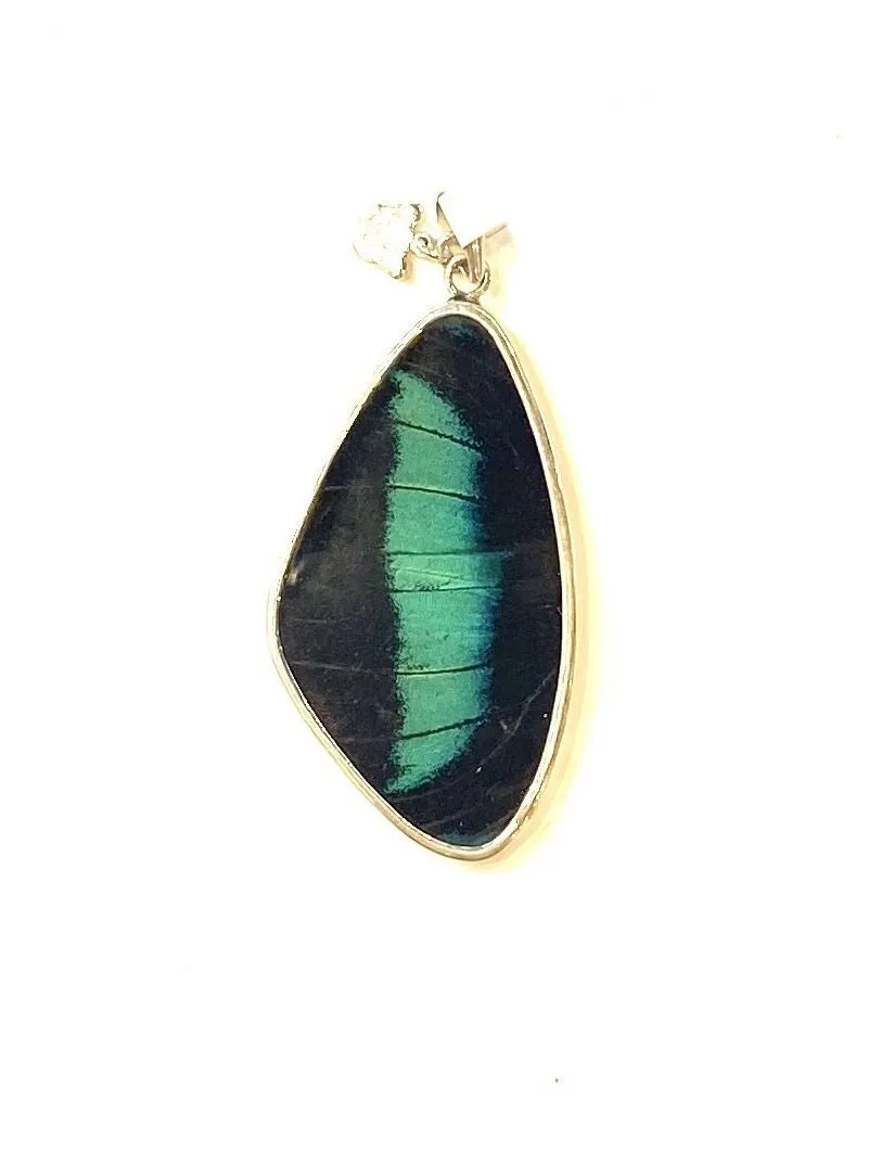 Yolanda Ormachea Large Butterfly Wing Pendant