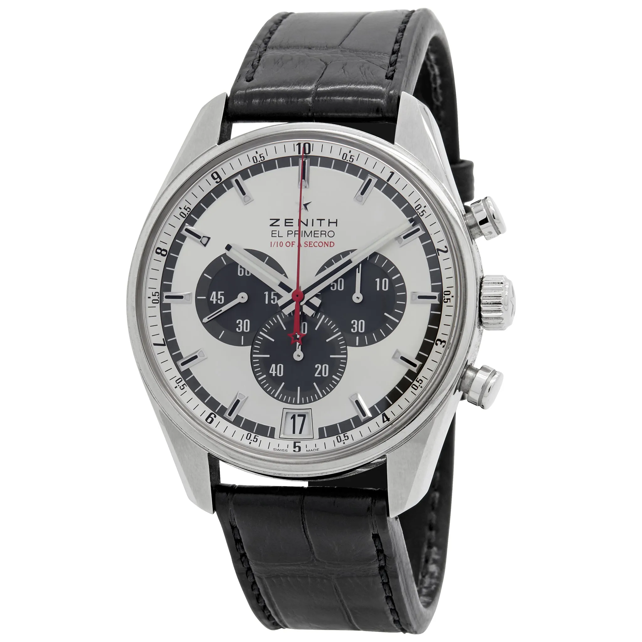 Zenith El Primero Striking 10th Chronograph Limited Edition 03.2043.4052 Silver Sunray Dial Automatic Men's Watch